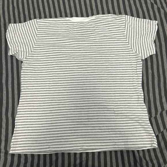 Disney Store | Women’s Mickey “LOVE” Gray Strip T-Shirt | Size XXL - Picture 3 of 3